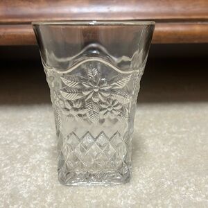Indiana Glass, Pineapple and Floral, Flat tumbler, juice glass